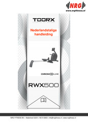 toorx CHRONO RWX500 Handleiding