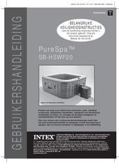 Intex PureSpa Greywood Deluxe SB-HSWF20 Gebruikershandleiding