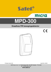 Satel micra MPD-300 Gebruiksaanwijzing