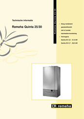 REMEHA Quinta 25/30 Technische Handleiding