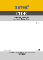 Satel INT-R Gebruiksaanwijzing