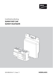 SMA Sunny Multigate Installatiehandleiding