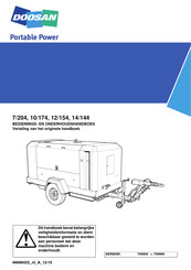 Doosan 7/204 Bedienings- En Onderhoudshandleiding