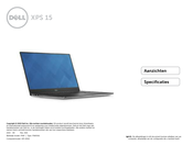 Dell XPS 15 9550 Gebruikershandleiding