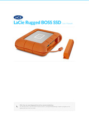 LaCie Rugged BOSS SSD Gebruiksaanwijzingen