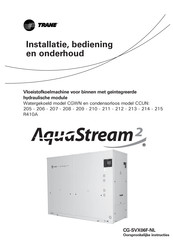 Trane AquaStream 2 CCUN 207 Installatie- En Bedieningshandleiding