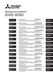 Mitsubishi Electric MXZ-3F54VF4 Installatiehandleiding