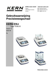 KERN TEWJ-B Gebruiksaanwijzing