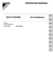 Daikin FAQ100CVEB Gebruikershandleiding