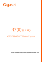 Gigaset R700 H PRO Gebruiksaanwijzing