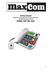 Maxcom KXT 481 SOS Handleiding