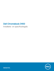 Dell Chromebook 3400 Installatie- En Gebruikersgids