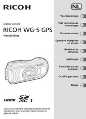 Ricoh WG-5 GPS Handleiding