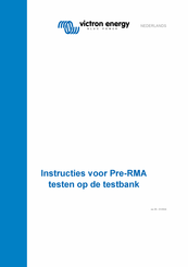 Victron energy Pre-RMA Instructies