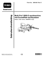 Toro Multi Pro 5800-D Gebruikershandleiding