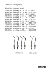 KaVo SONICflex micro 30 A Gebruiksaanwijzing