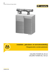REMEHA CALORA TOWER OIL 90 LS Installatie-, Gebruikers En Servicehandleiding