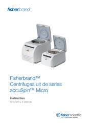Fisherbrand accuSpin Micro Series Instructies