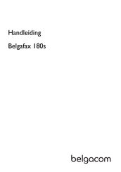 BELGACOM Belgafax 180s Handleiding