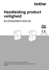 Brother RJ-2140 Handleiding