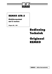 REMKO ATR-3 Bedieningshandleiding