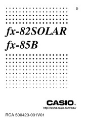 Casio fx-85B Gebruikershandleiding