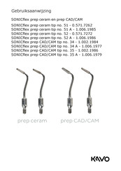 KaVo SONICflex prep ceram 52 A Gebruiksaanwijzing