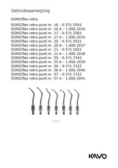 KaVo SONICflex retro 17 A Gebruiksaanwijzing