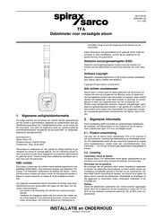 Spirax Sarco TFA Installatie En Onderhoud