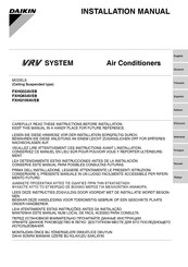 Daikin FXHQ32AVEB Installatiehandleiding