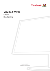 ViewSonic VA2432-MHD Handleiding