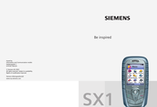 Siemens SX1 Handleiding