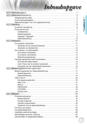 Optoma HD230X Gebruiksaanwijzing