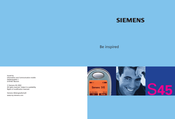 Siemens S45 Gebruiksaanwijzing