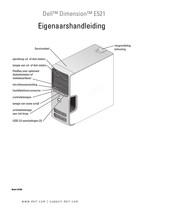 Dell Dimension E521 Gebruiksaanwijzing