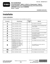 Toro 136-3490 Installatie-Instructie