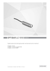 KROHNE OPTIBAR LC 1010 Handboek