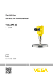 Vega VEGABAR 81 Handleiding