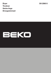 Beko DV 2560 X Gebruikershandleiding