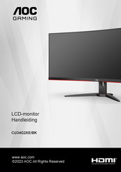 AOC CU34G2XE/BK Handleiding