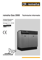 REMEHA Gas 2000 Technische Handleiding