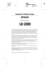 Epson LQ-2080 Gebruiksaanwijzing