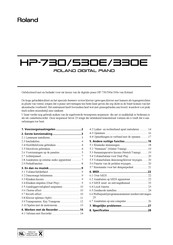 Roland HP-530E Gebruiksaanwijzing