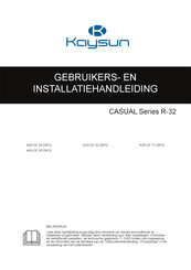 Kaysun KAY-CF 26 DR12 Gebruikers- En Installatiehandleiding