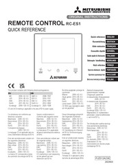 Mitsubishi Heavy Industries RC-ES1 Beknopte Handleiding
