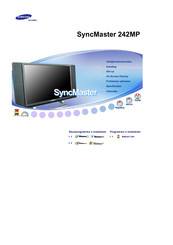 Samsung SyncMaster 242MP Gebruiksaanwijzing