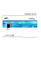 Samsung SyncMaster 172x Gebruikershandleiding