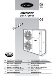 Carrier AQUASNAP 30RH Gebruik En Onderhoud