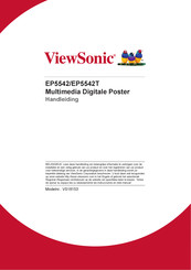 ViewSonic EP5542T Handleiding