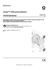 Graco Husky 2200 Bedieningshandleiding